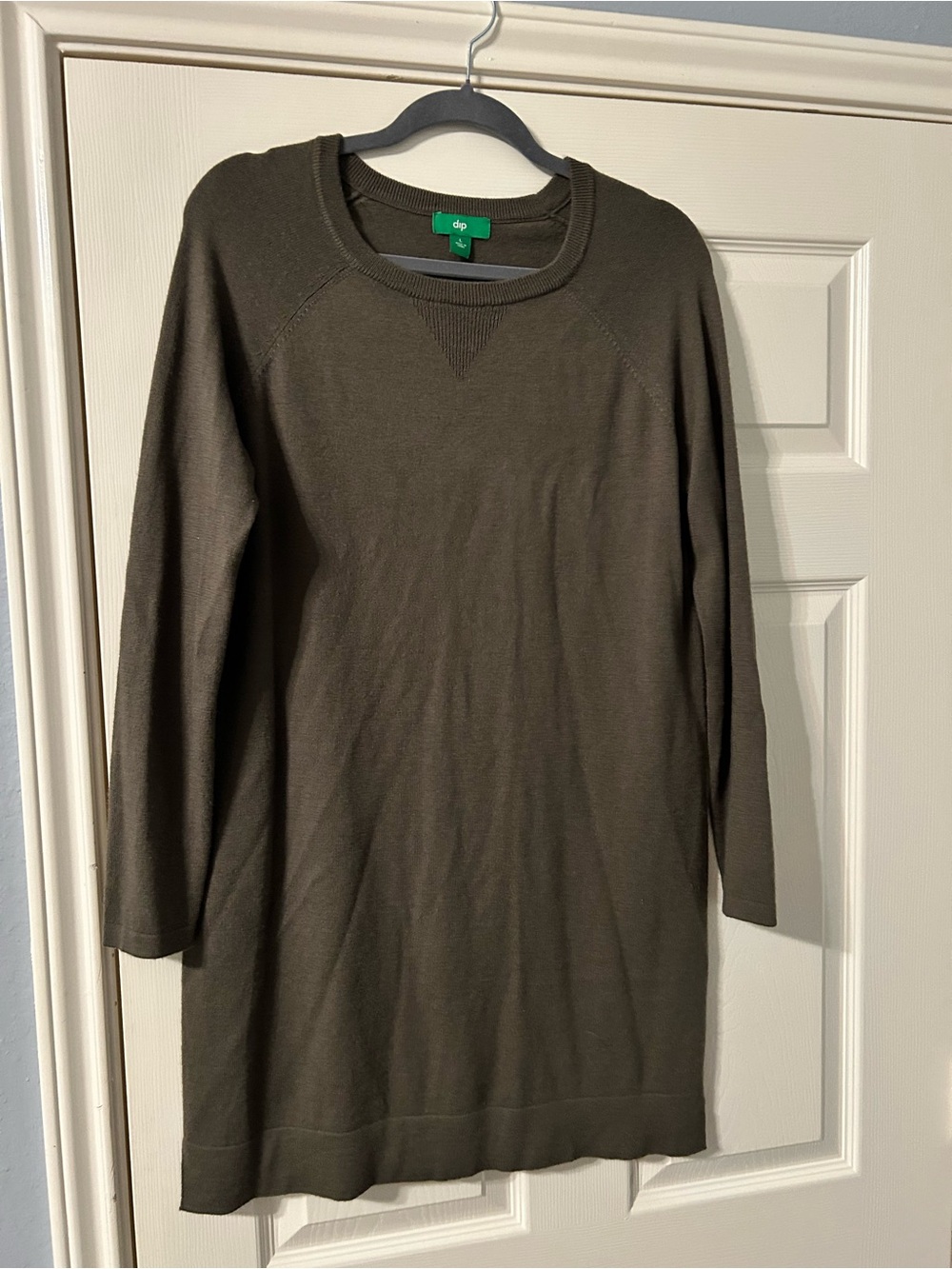 dip Olive Green Mini Dress